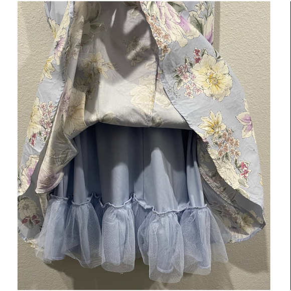 FRANCESCA'S Blue and White Floral Mini Dress - Picture 4 of 6